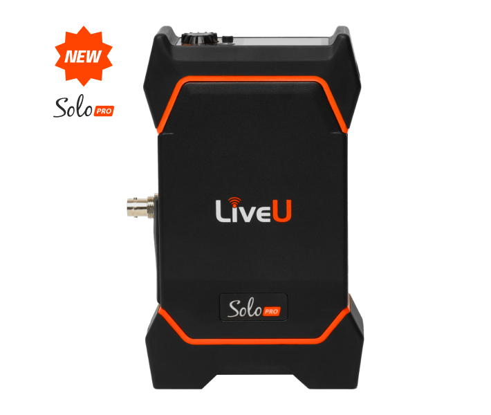 Mochila de transmisión en directo LiveU Solo PRO, diseñada para ofrecer streaming de alta calidad con conectividad 4G/5G y codificación avanzada. Ideal para creadores de contenido, periodistas y producciones en vivo que requieren fiabilidad y portabilidad.