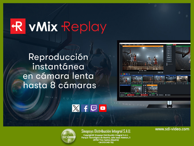 sdi. sdi video. vmix. replay. 4k. hd. vmix call. ndi. realizacion. repeticion. grabacion. streaming.