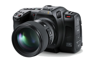 Blackmagic camera. 6K. 4K. UHD. Blackmagic RAW. UBS-C. HDMI. XLR.