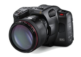 Blackmagic camera. 6K. 4K. UHD. Blackmagic RAW. UBS-C. HDMI. XLR.