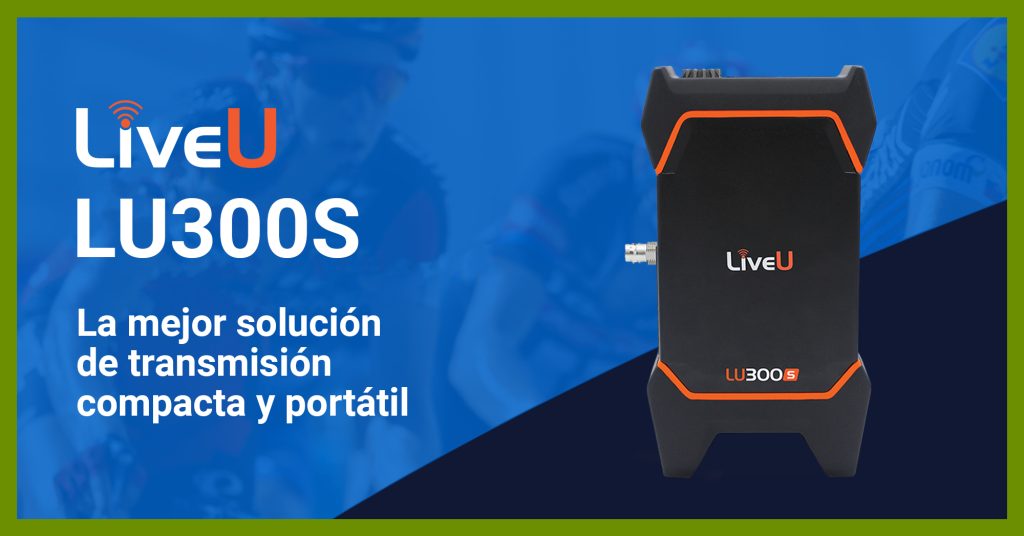 Unidad de retransmisión en directo LiveU 300s, diseñada para ofrecer transmisión de alta calidad y fiabilidad en tiempo real, ideal para producciones de eventos y noticias en vivo. Conectividad avanzada y portabilidad para cubrir cualquier tipo de transmisión.