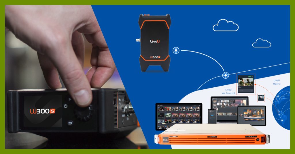 Unidad de retransmisión en directo LiveU 300s, diseñada para ofrecer transmisión de alta calidad y fiabilidad en tiempo real, ideal para producciones de eventos y noticias en vivo. Conectividad avanzada y portabilidad para cubrir cualquier tipo de transmisión.