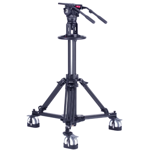 Trípodes y pedestales de alta calidad de la marca Ozen, diseñados para proporcionar estabilidad y precisión en la grabación de vídeo y fotografía profesional. Ideales para equipos de transmisión y producciones audiovisuales.